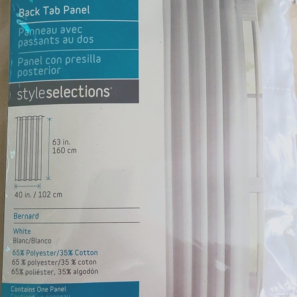 BRAND NEW! Back Tab Curtin Panel